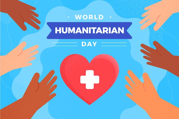 Free vector flat design world humanitarian day