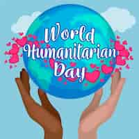 Free vector flat design world humanitarian day