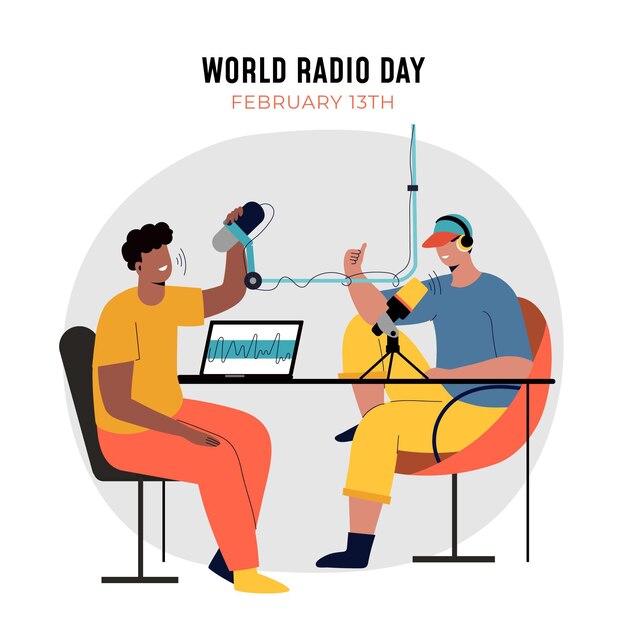 평면 디자인 세계 라디오의 날