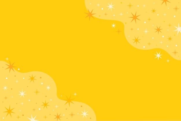Free Vector flat design yellow star background