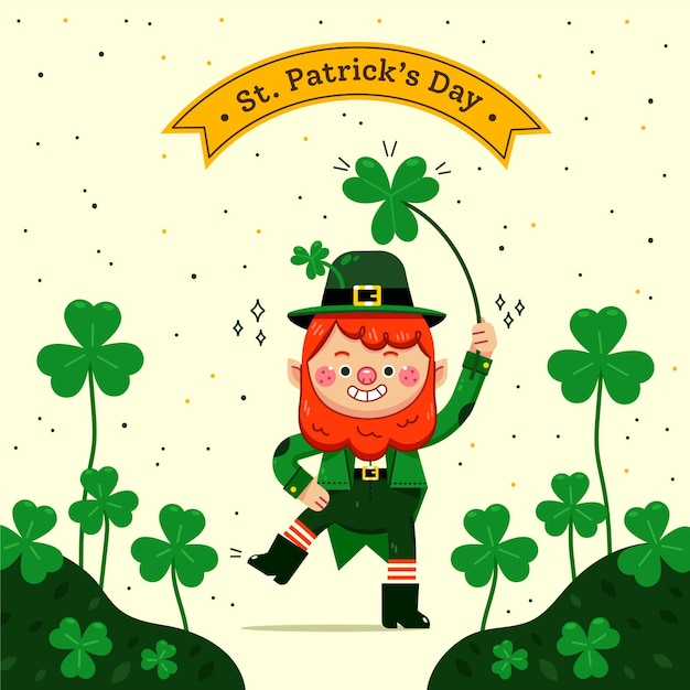Free vector flat detailed st. patrick's day illustration