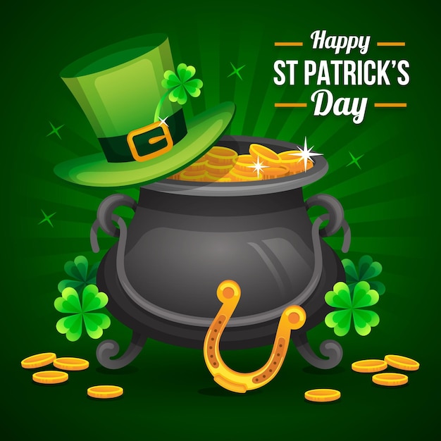 Free vector flat detailed st. patrick's day illustration