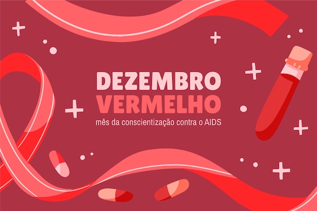 Flat dezembro vermelho horizontal banner