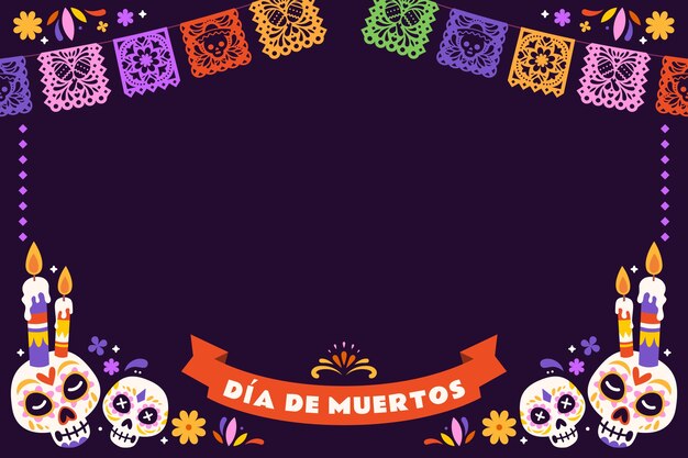 Плоский фон на фоне muertos