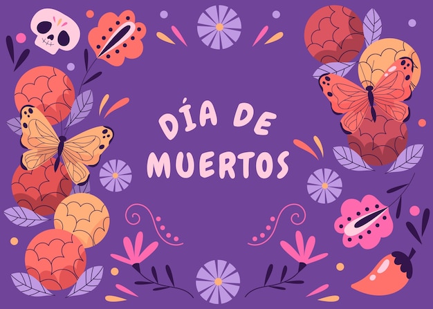 Fondo piatto di muertos