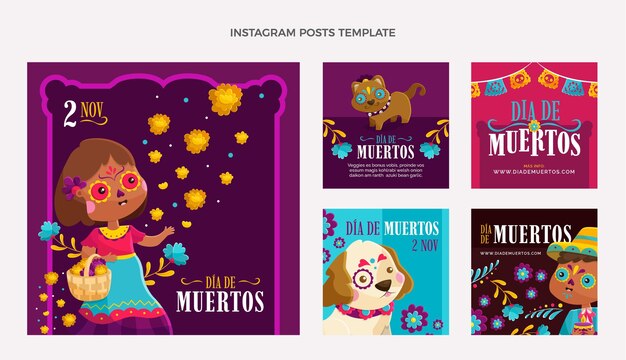 Flat dia de muertosinstagram投稿コレクション