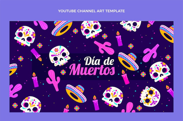 Flat dia de muertosyoutubeチャンネルアート