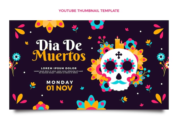 Flat dia de muertos миниатюра youtube