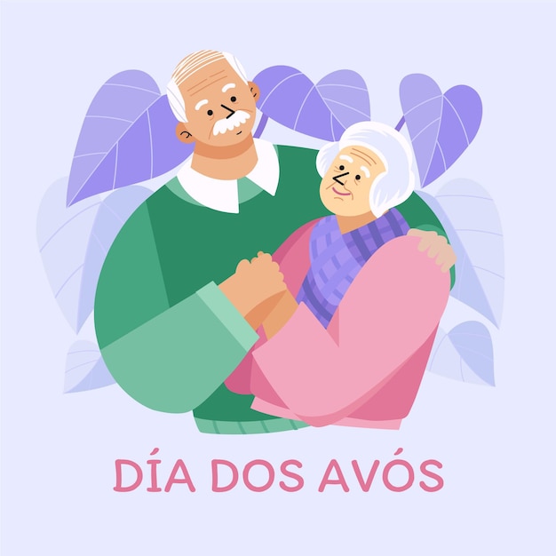 Плоская иллюстрация dia dos avos