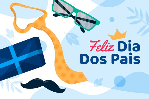 Плоский фон dia dos pais