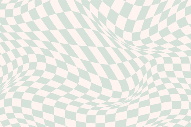 Flat distorted checkered background