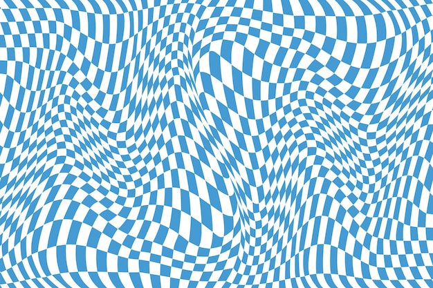 Flat Distorted Checkered Background