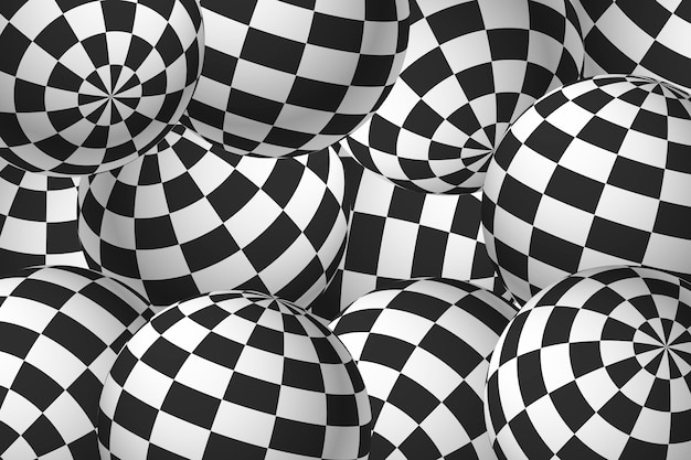 Free vector flat distorted checkered background