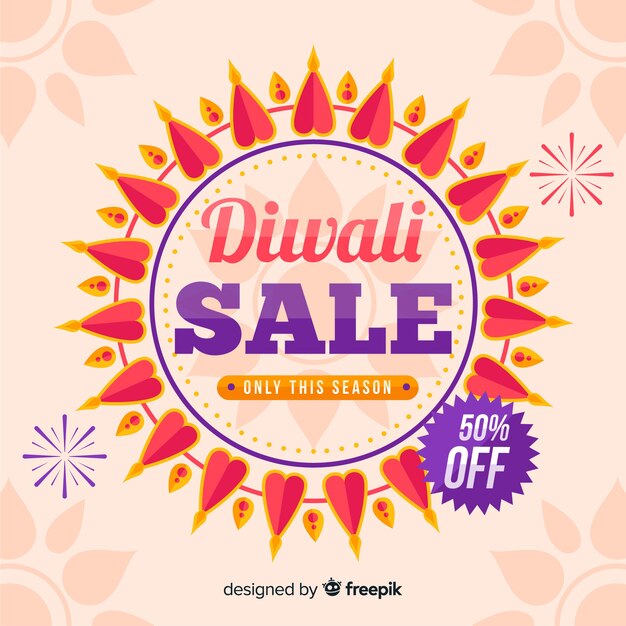 Flat diwali sale with 50% off