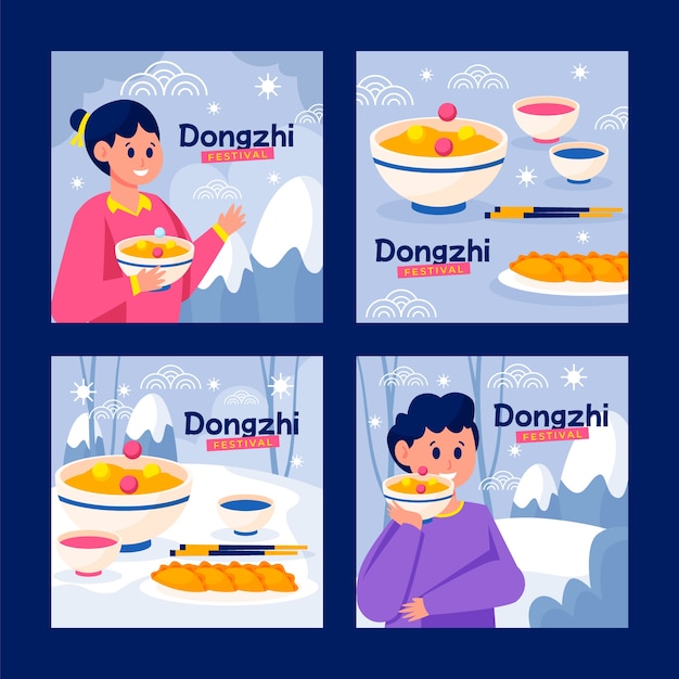 Flat dongzhi festival instagram posts collection