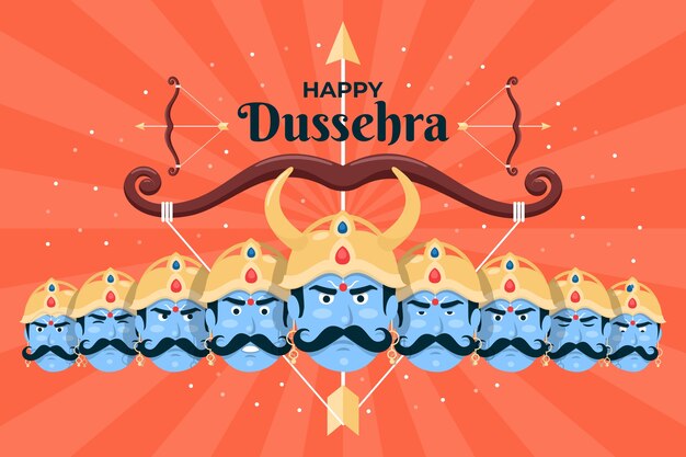 フラット dussehra 背景