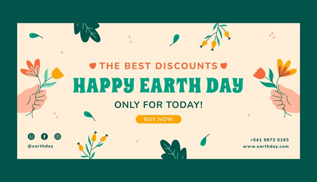 Flat earth day sale horizontal banner