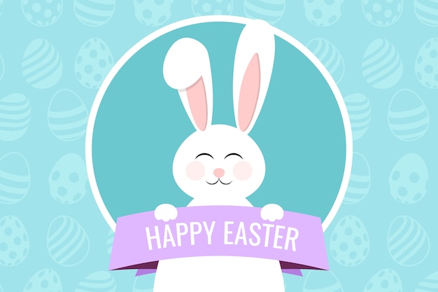 Free vector flat easter background