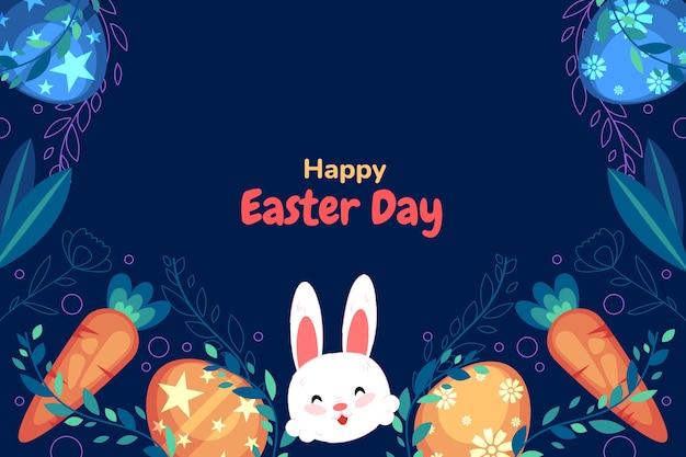 Free vector flat easter background