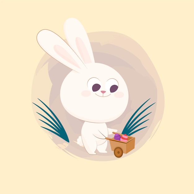 Free vector flat easter illustration