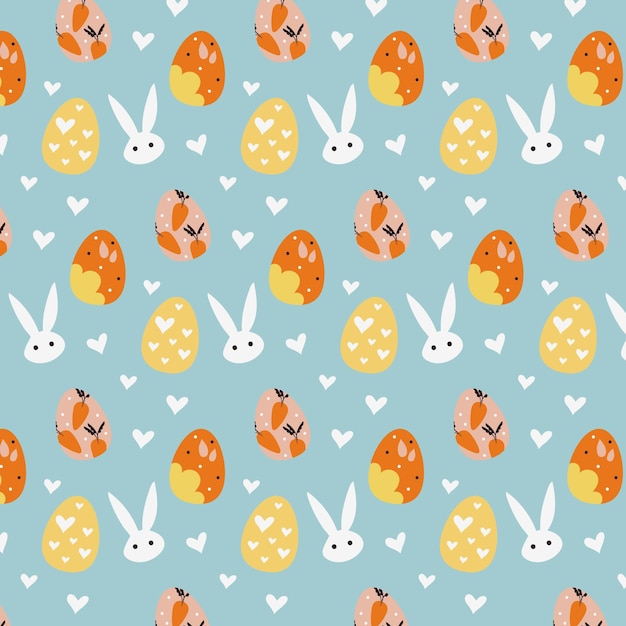 Free vector flat easter pattern