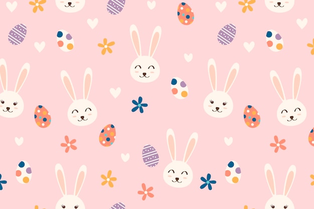 Free vector flat easter pattern