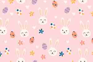 Free vector flat easter pattern