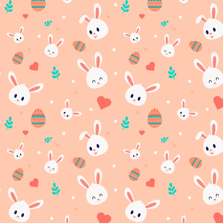 Free Vector flat easter pattern
