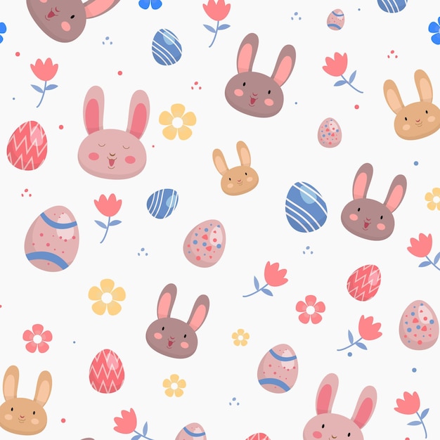 Flat easter pattern