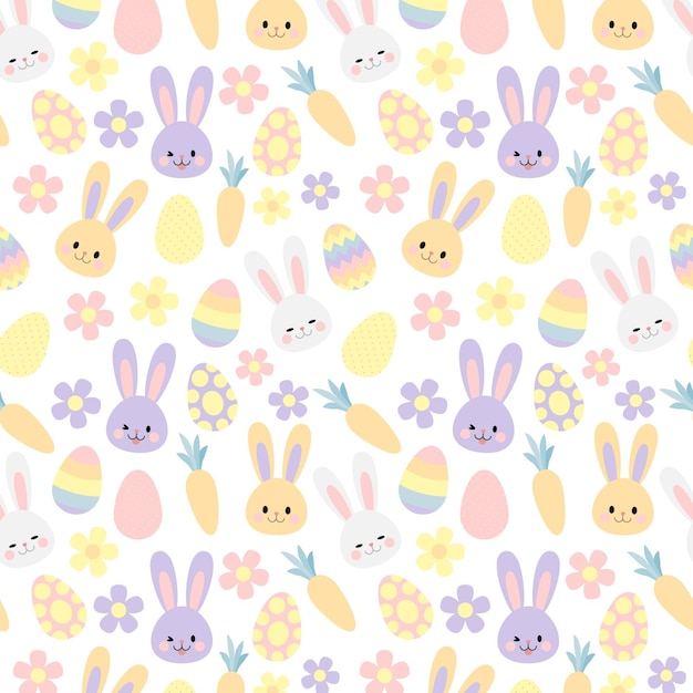 Free vector flat easter pattern