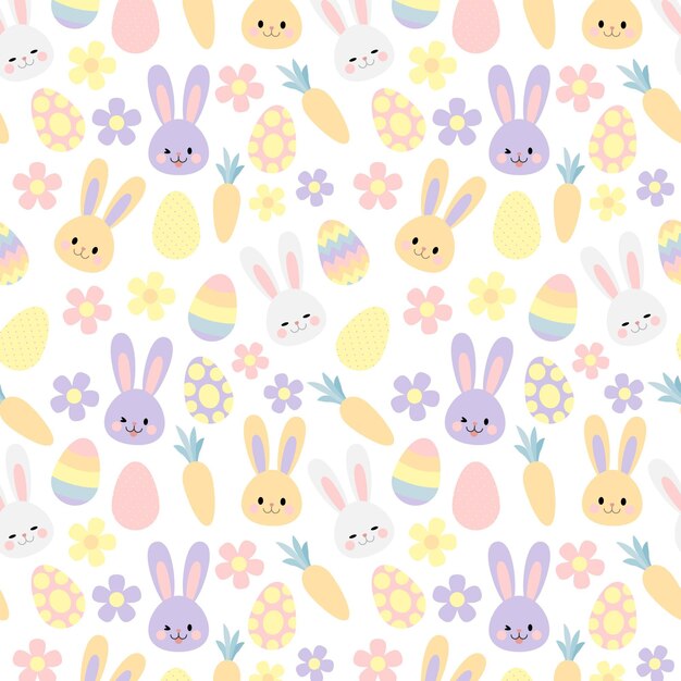 Flat easter pattern