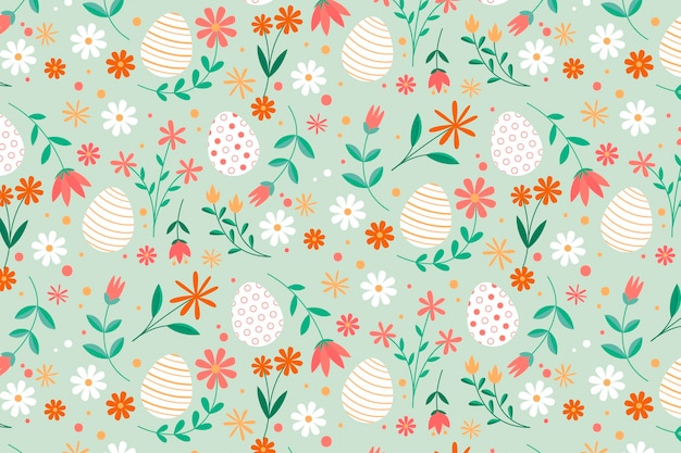 Flat easter pattern