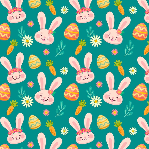 Free vector flat easter pattern