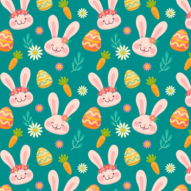 Flat easter pattern