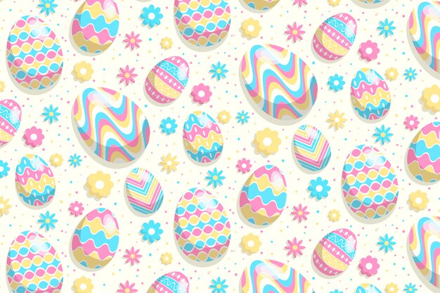 Flat easter pattern