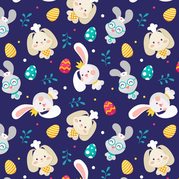 Flat easter pattern