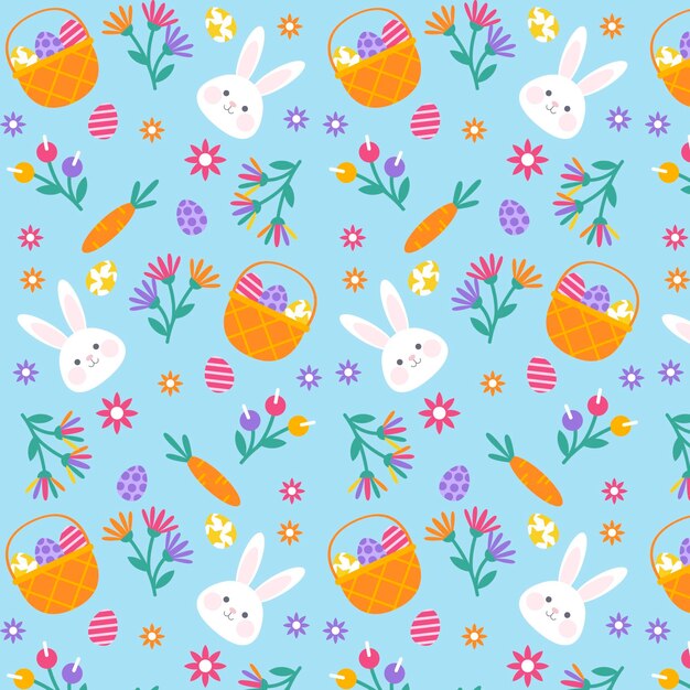 Flat easter pattern