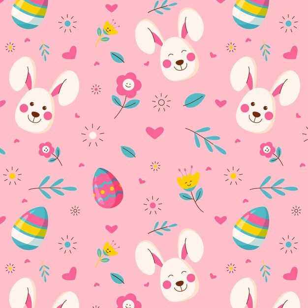 Flat easter pattern