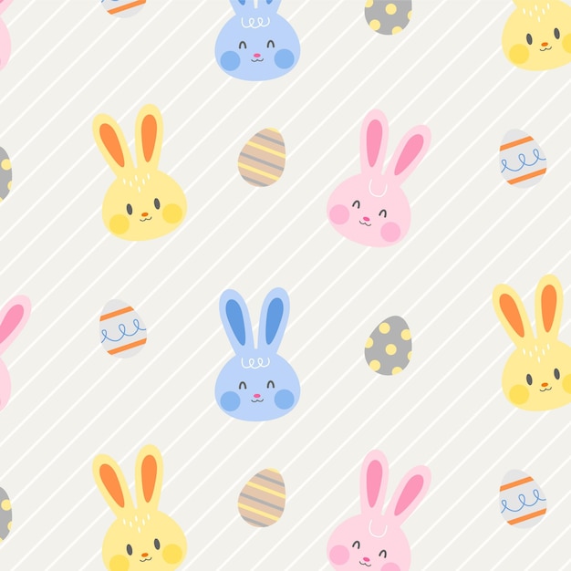 Free vector flat easter pattern