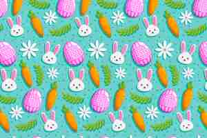 Free vector flat easter pattern