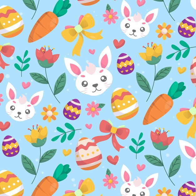 Flat easter pattern