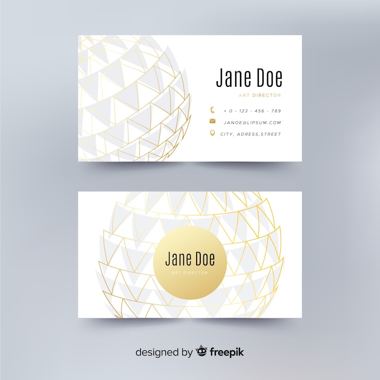 Free Vector flat elegant business card template
