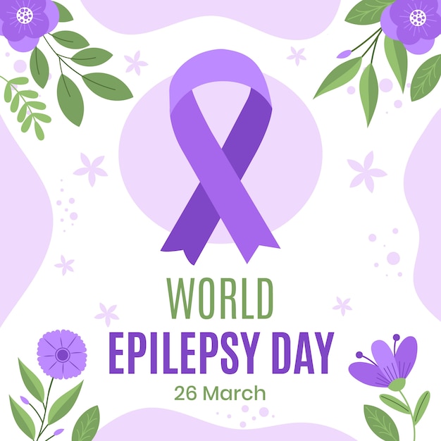 Free vector flat epilepsy day illustration