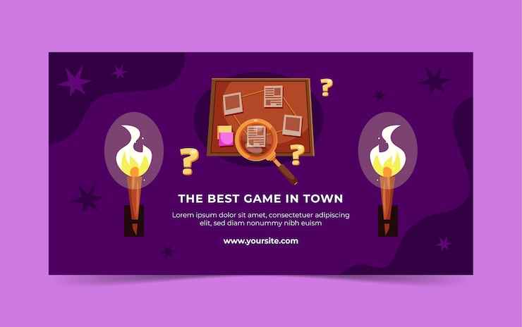 Free Vector flat escape room social media post template