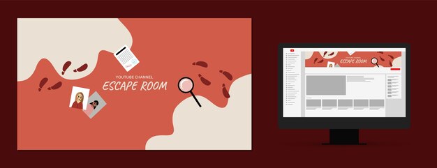 フラットエスケープルームのYouTubeチャンネルアート