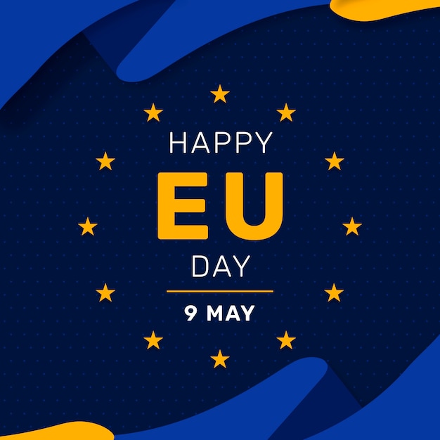 Free vector flat europe day illustration