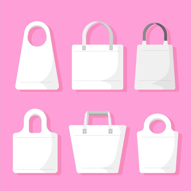 Flat fabric bags collection