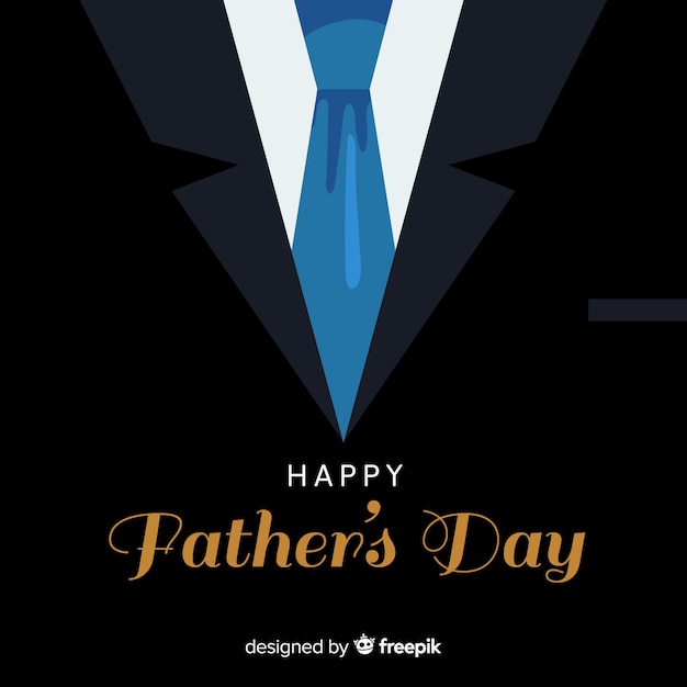 Free vector flat father's day background