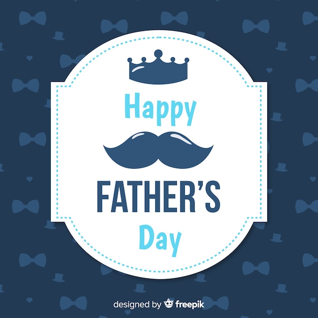 Flat fathers day background