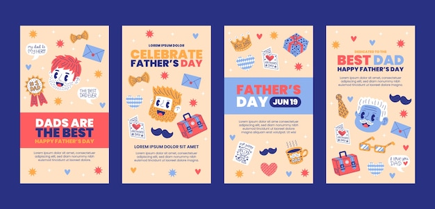 flat fathers day instagram stories collection